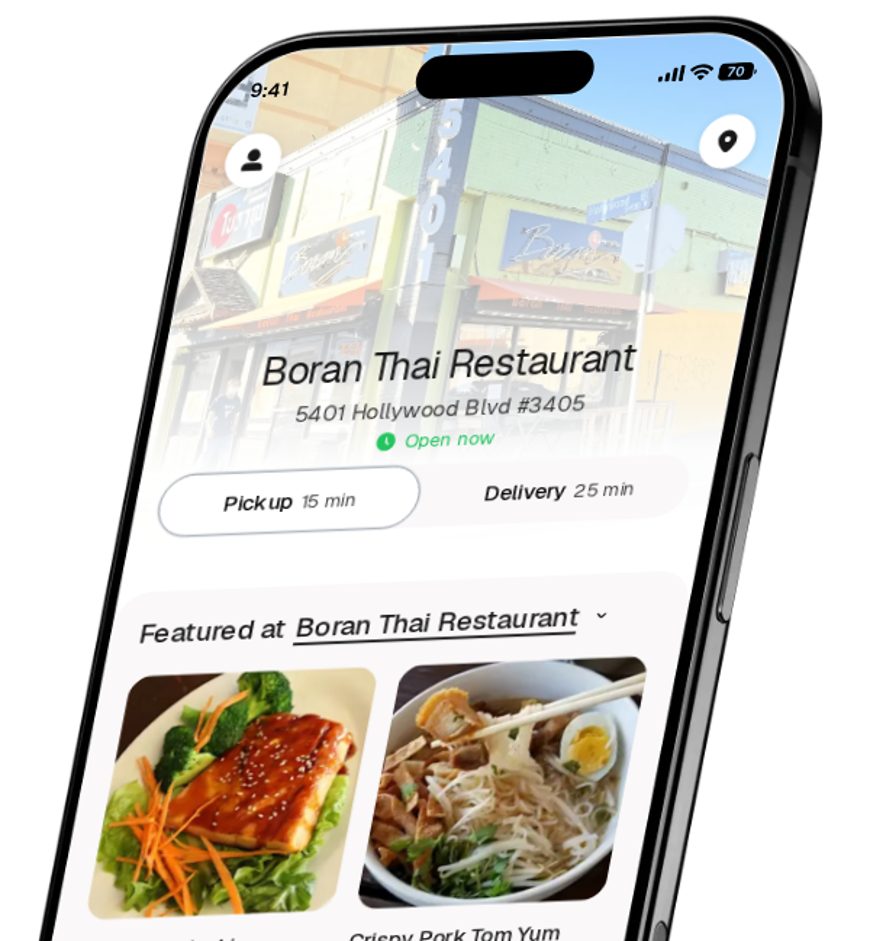 Boran Thai Restaurant app preview